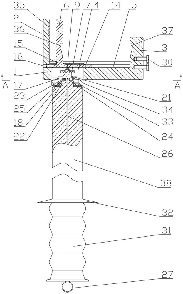 Rectangular conductor grounding device