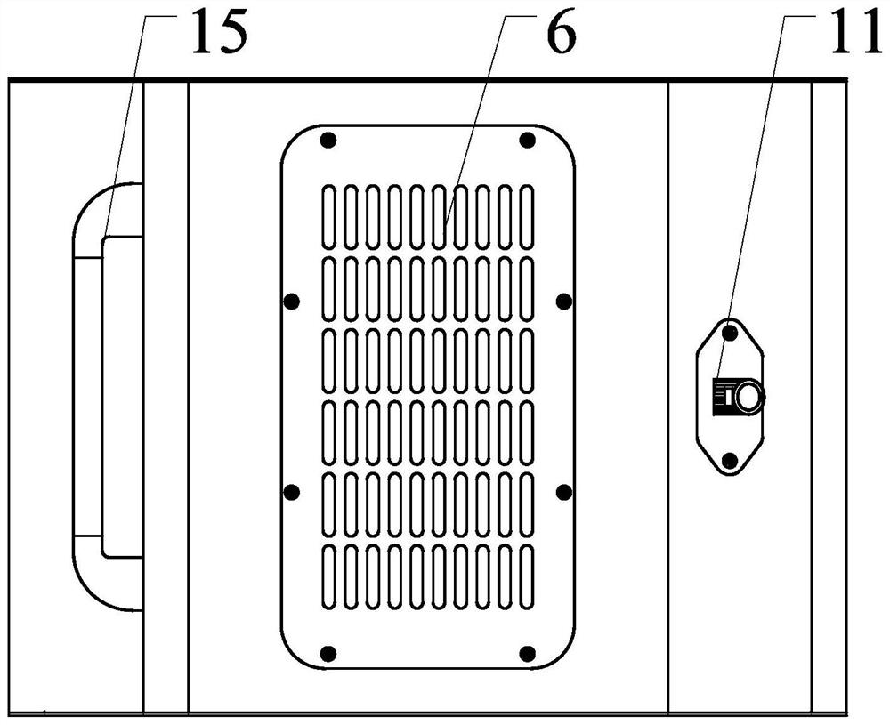 All-aluminum alloy assembled box body for infrared lamp tube