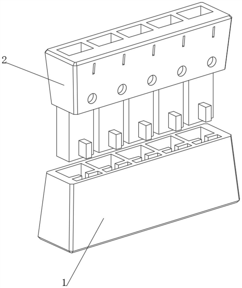 Crack self-filling type electronic connector and processing technology thereof