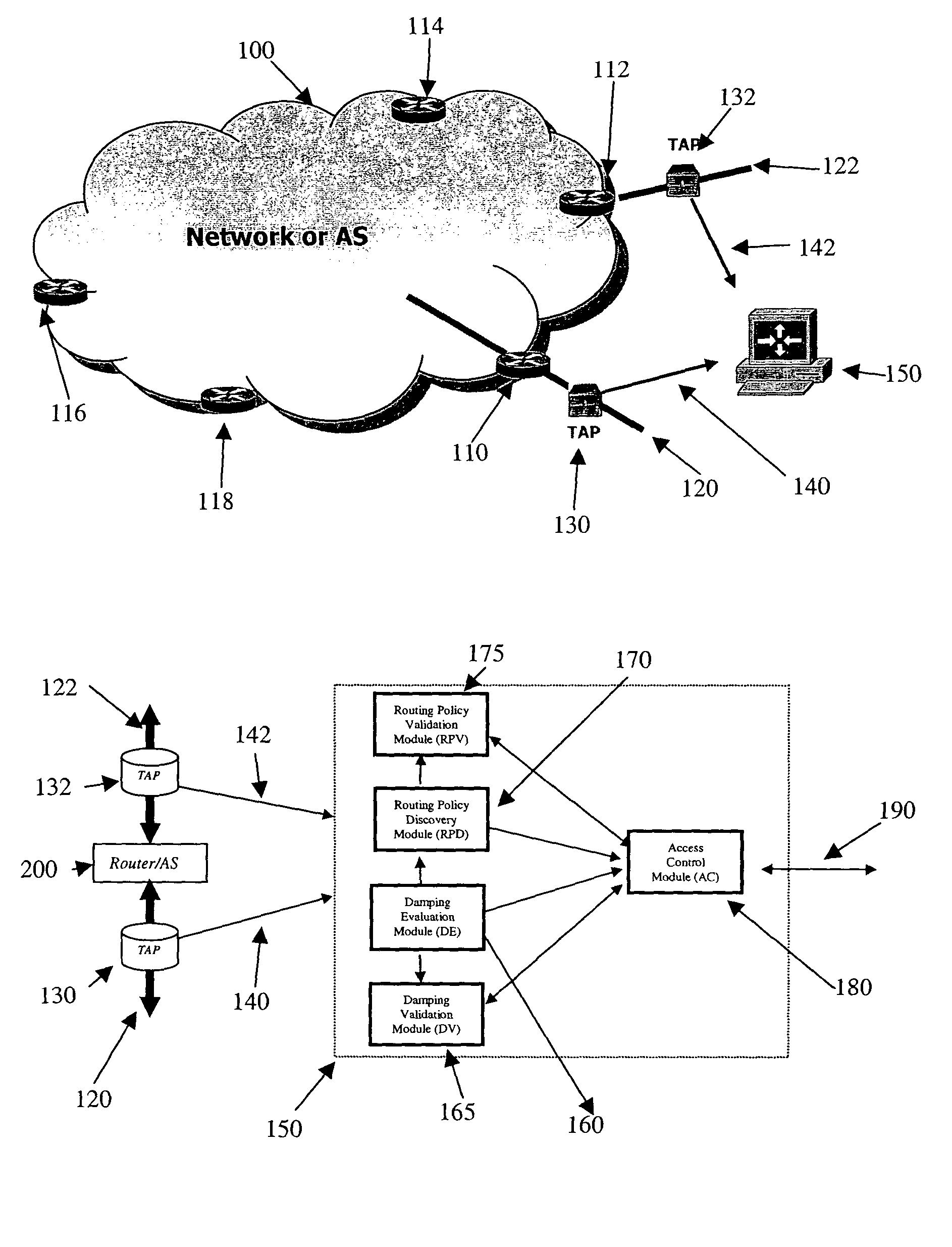 Non-intrusive method for routing policy discovery