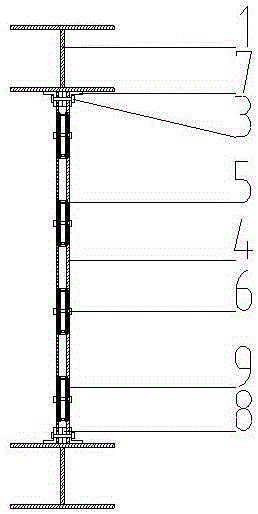 Steel plate energy-dissipating wall with internally reinforced steel cylinders