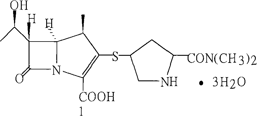 Method for preparing meropenem