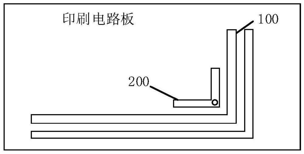 A printed circuit board, a method for generating a printed circuit board model, and electronic equipment