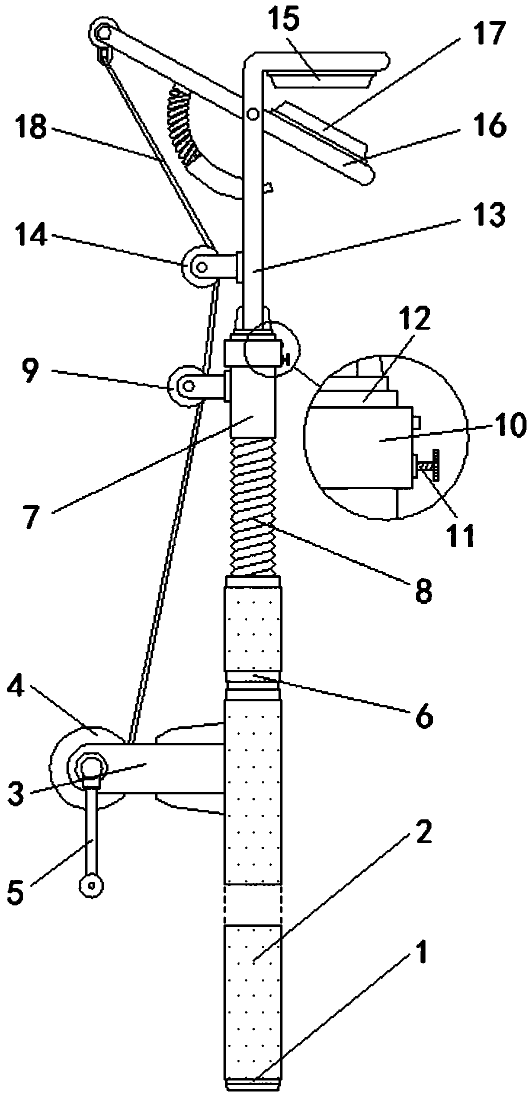 Portable pruning device for fruit tree maintenance in ecological orchards