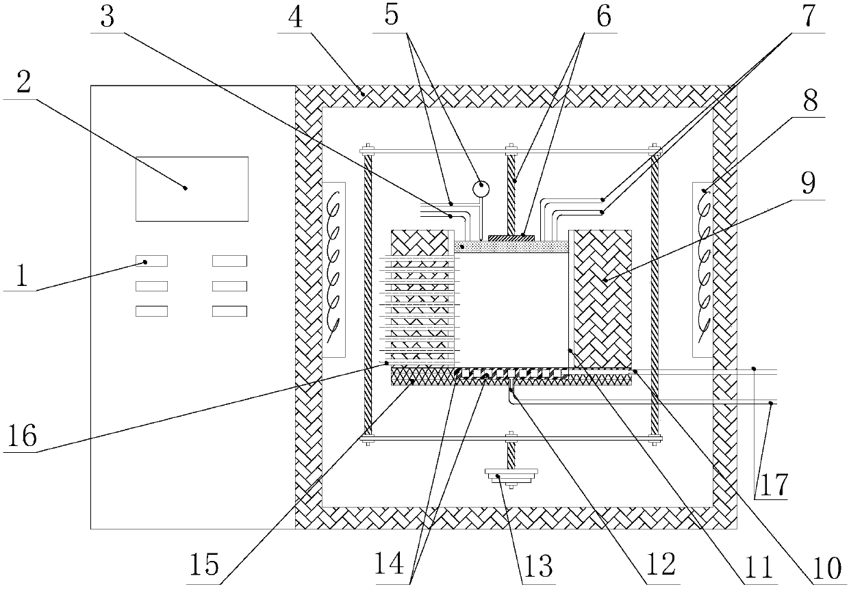 Constant-pressure self-circulation frost heaving test system