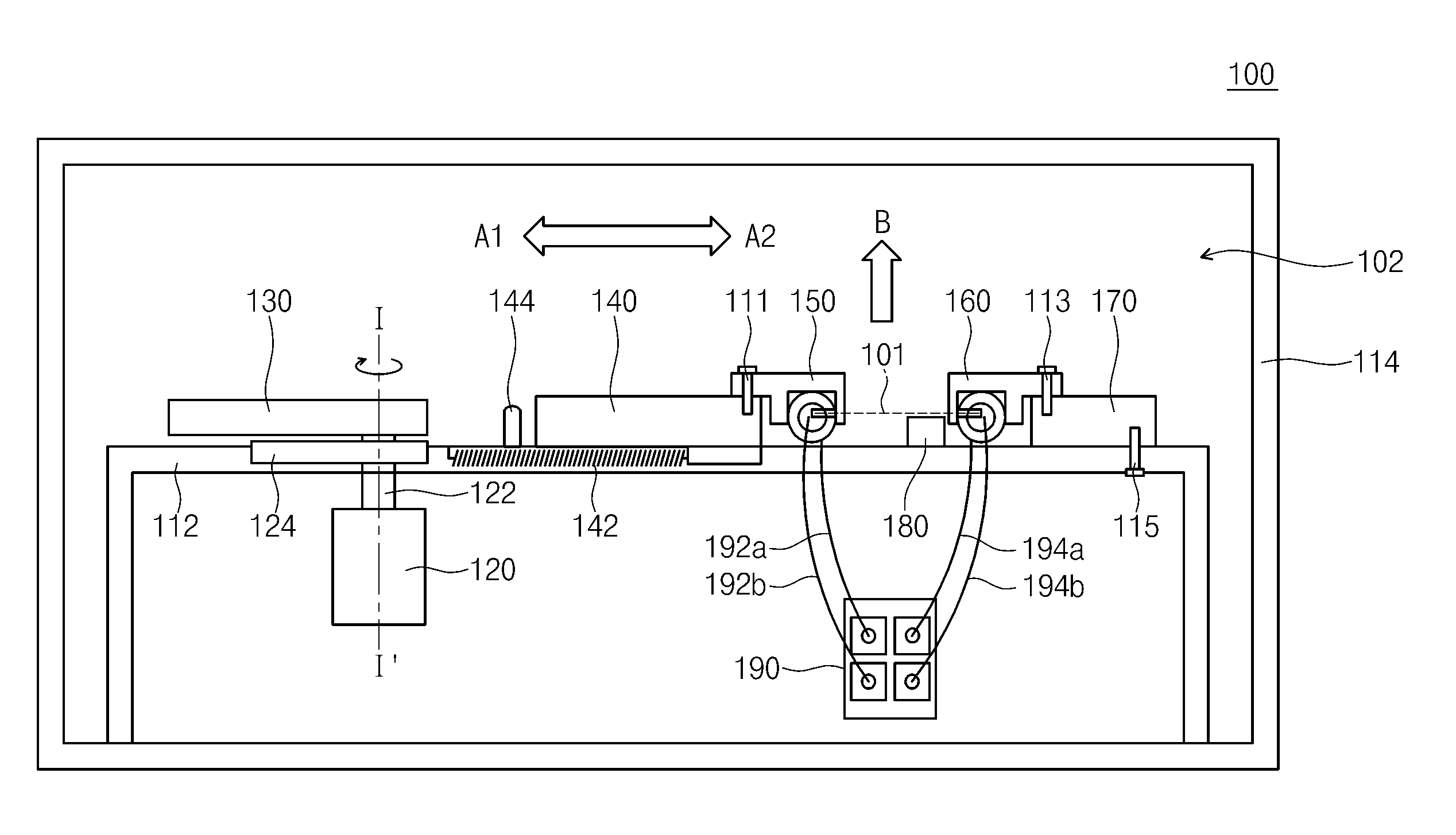 Bending test apparatus for flexible devices