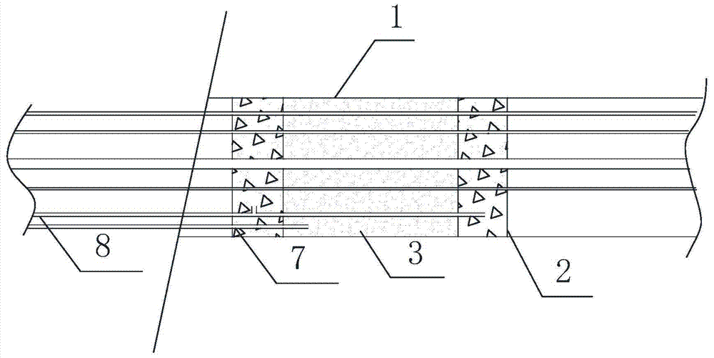 Measuring method for water-containing coal and rock down drill hole gas pressure observation system