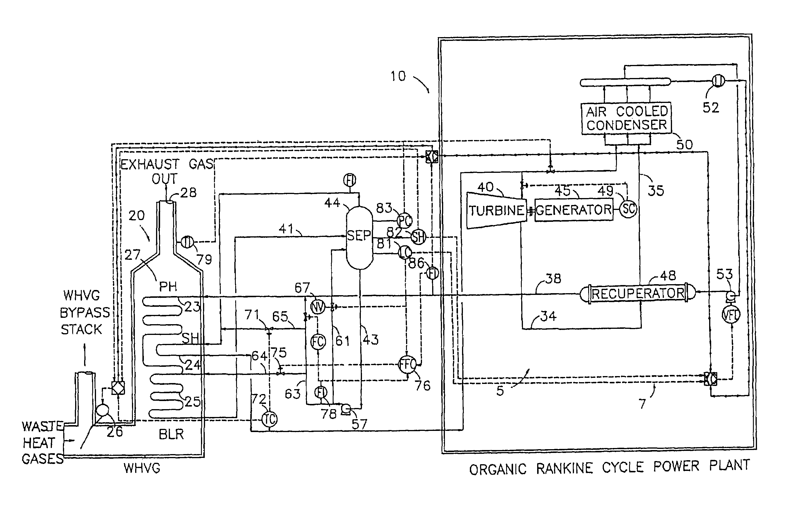 Direct heating organic rankine cycle