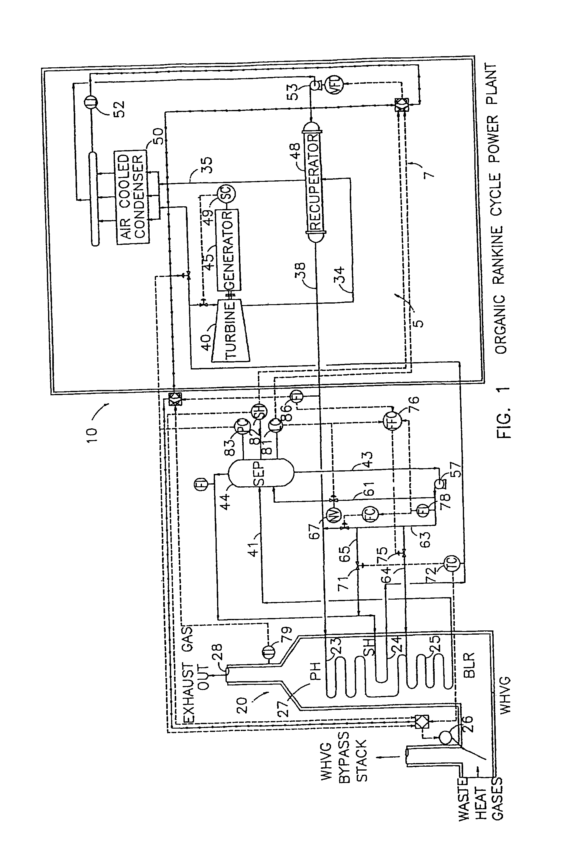 Direct heating organic rankine cycle