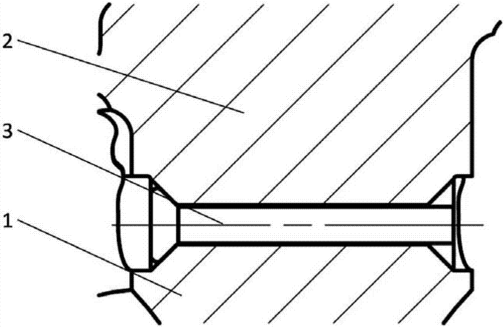 Tool structure used for rotor tenon joint lock pin assembling