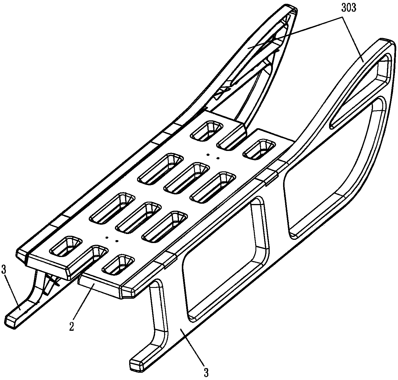 Demountable combined sledge