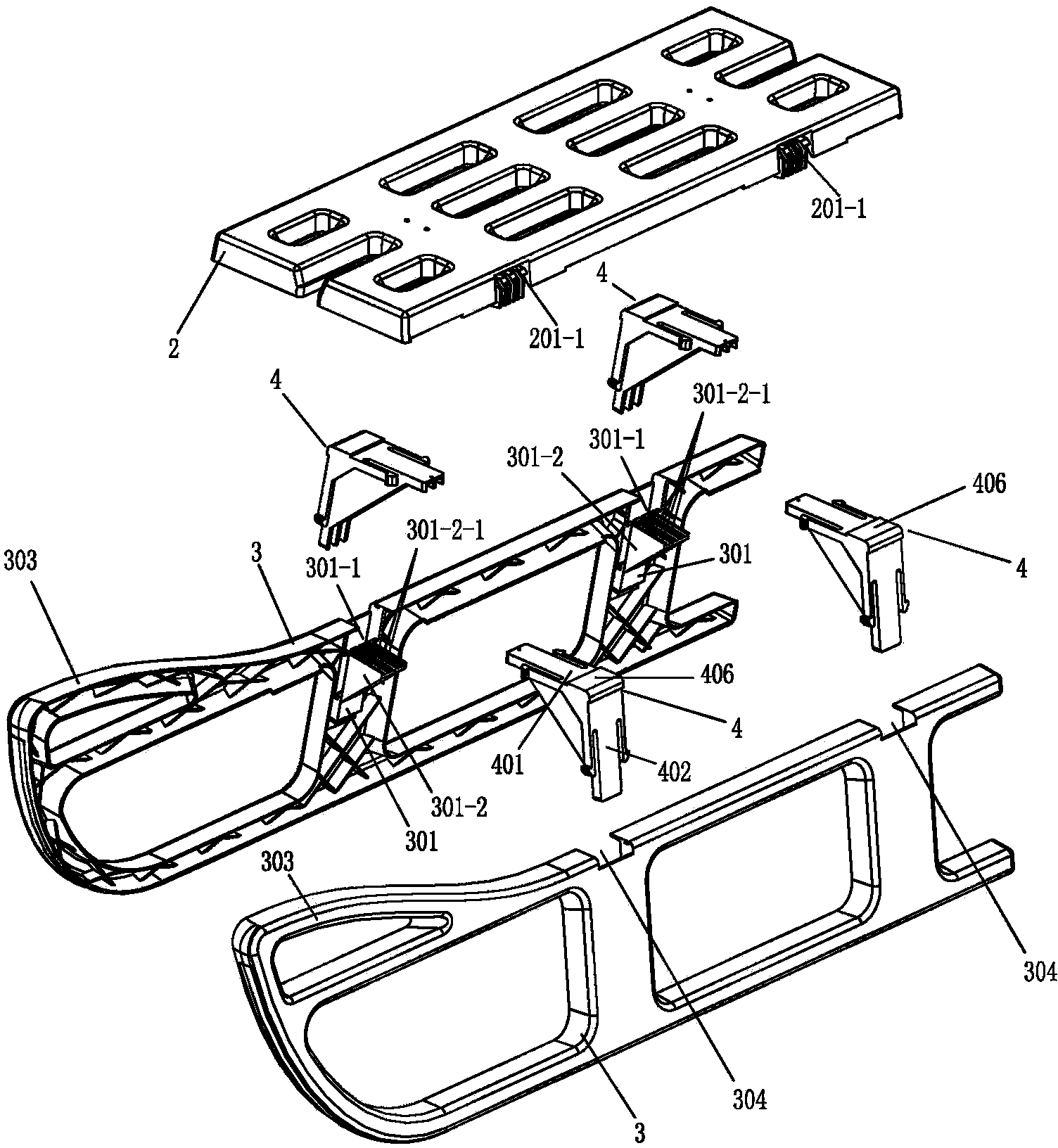 Demountable combined sledge