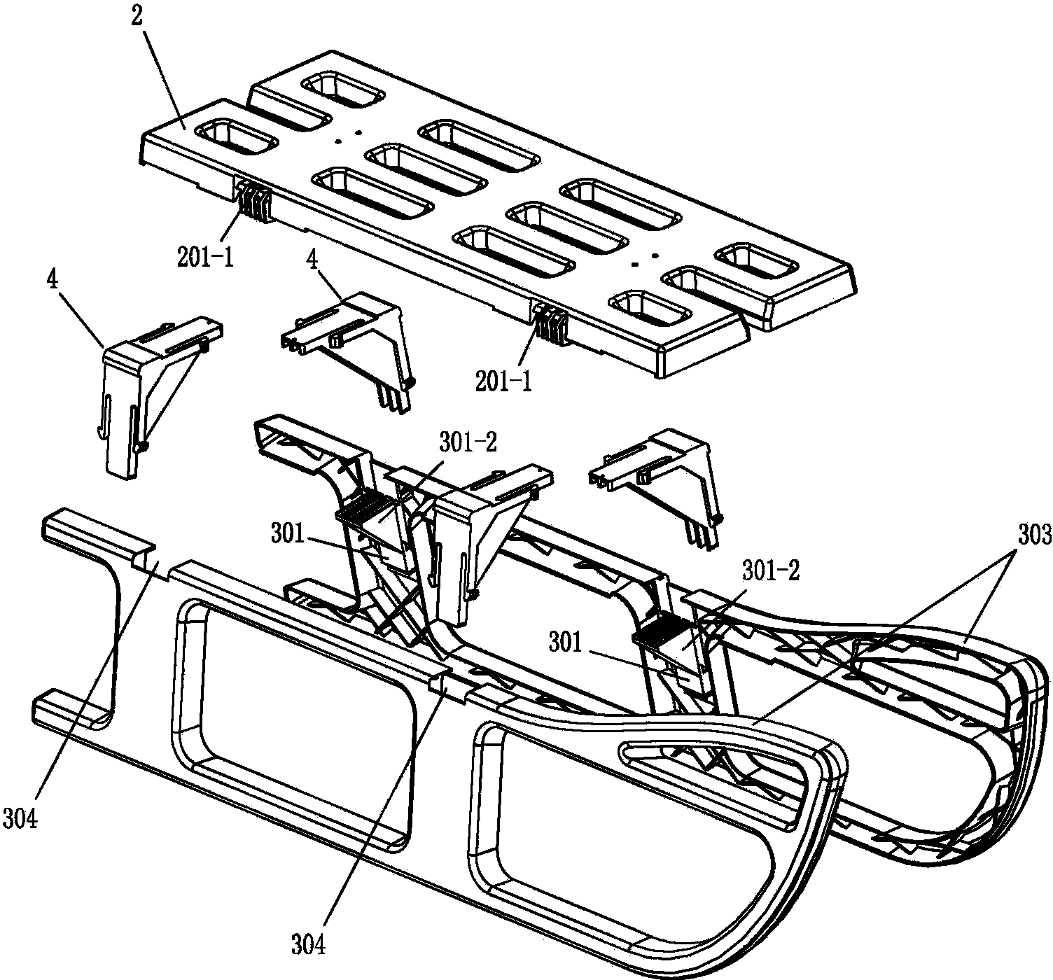 Demountable combined sledge