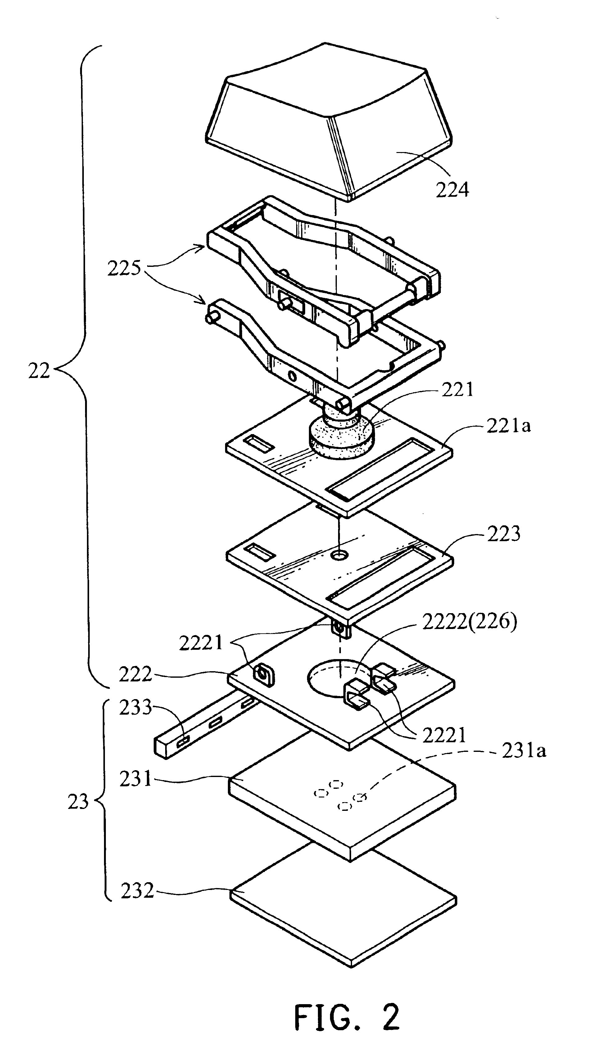 Illuminated keyboard switch structure