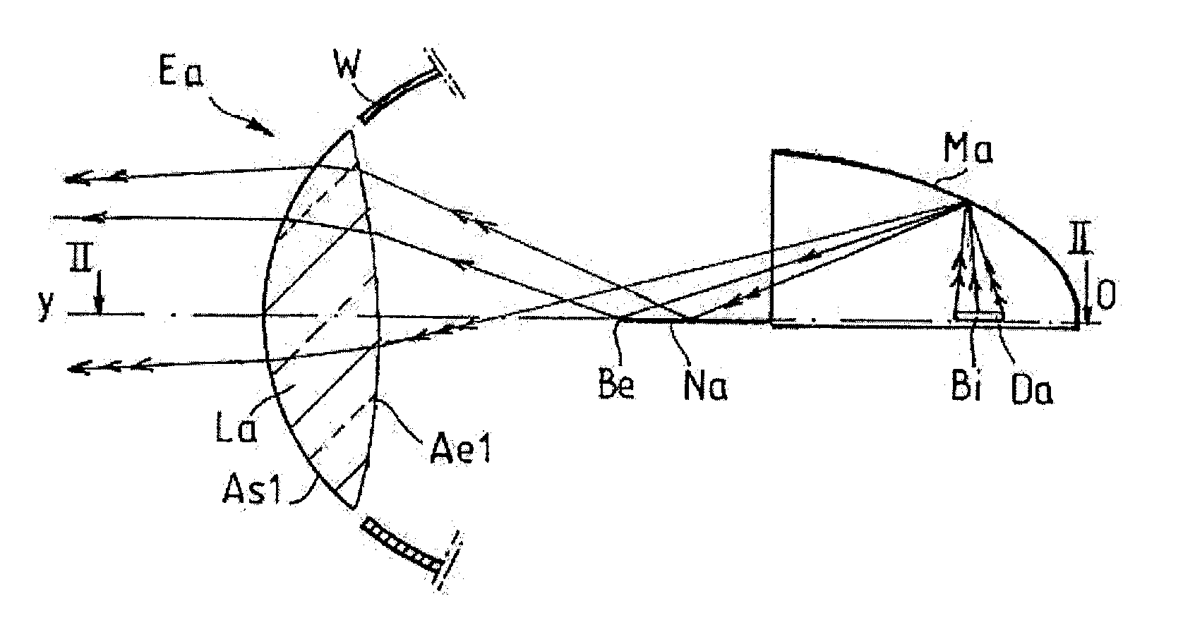 Method of constructing a headlight module for a motor vehicle, and the module and headlight