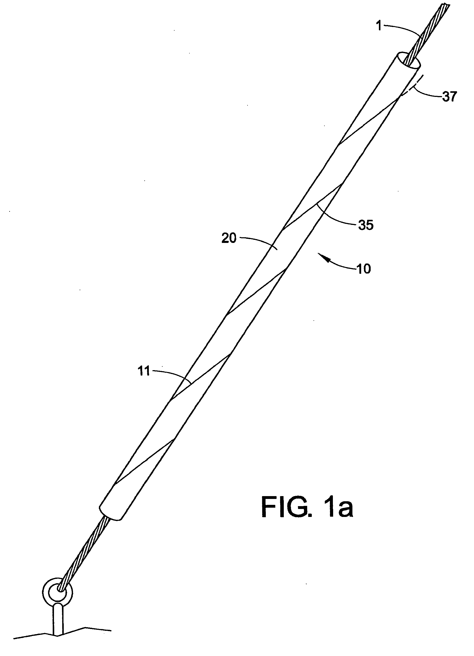 Plastic guy wire marker apparatus, bulk guy marker material, bulk guy marker dispenser system, and tool for installing a guy marker