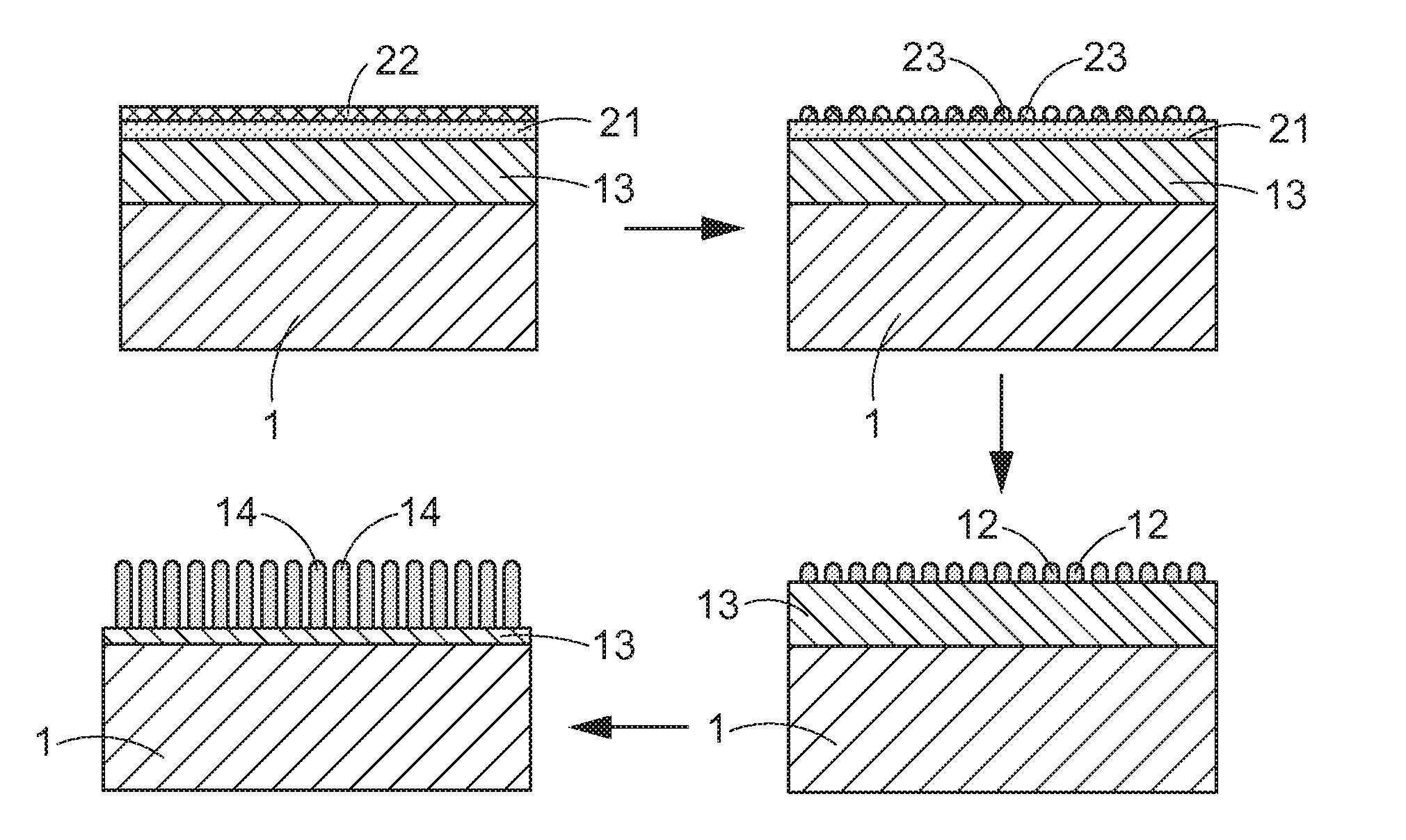 Nano-patterned substrate and epitaxial structure