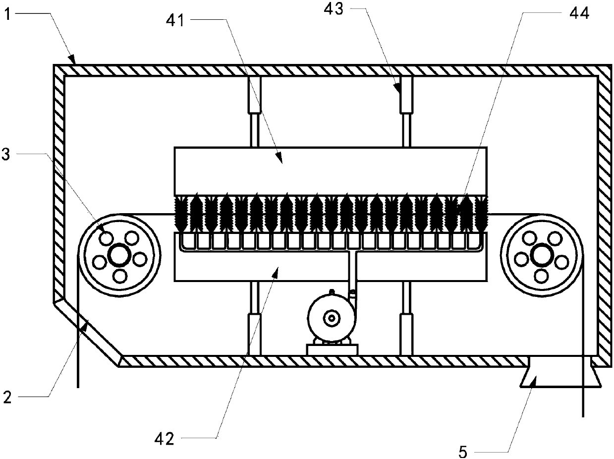 Anti-fracture water-cooling automatic water-removing wire-winding metal drawing machine equipment