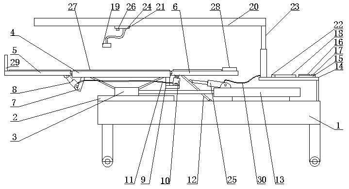 Portable mobile ultrasonic testing device for medical ultrasonic equipment