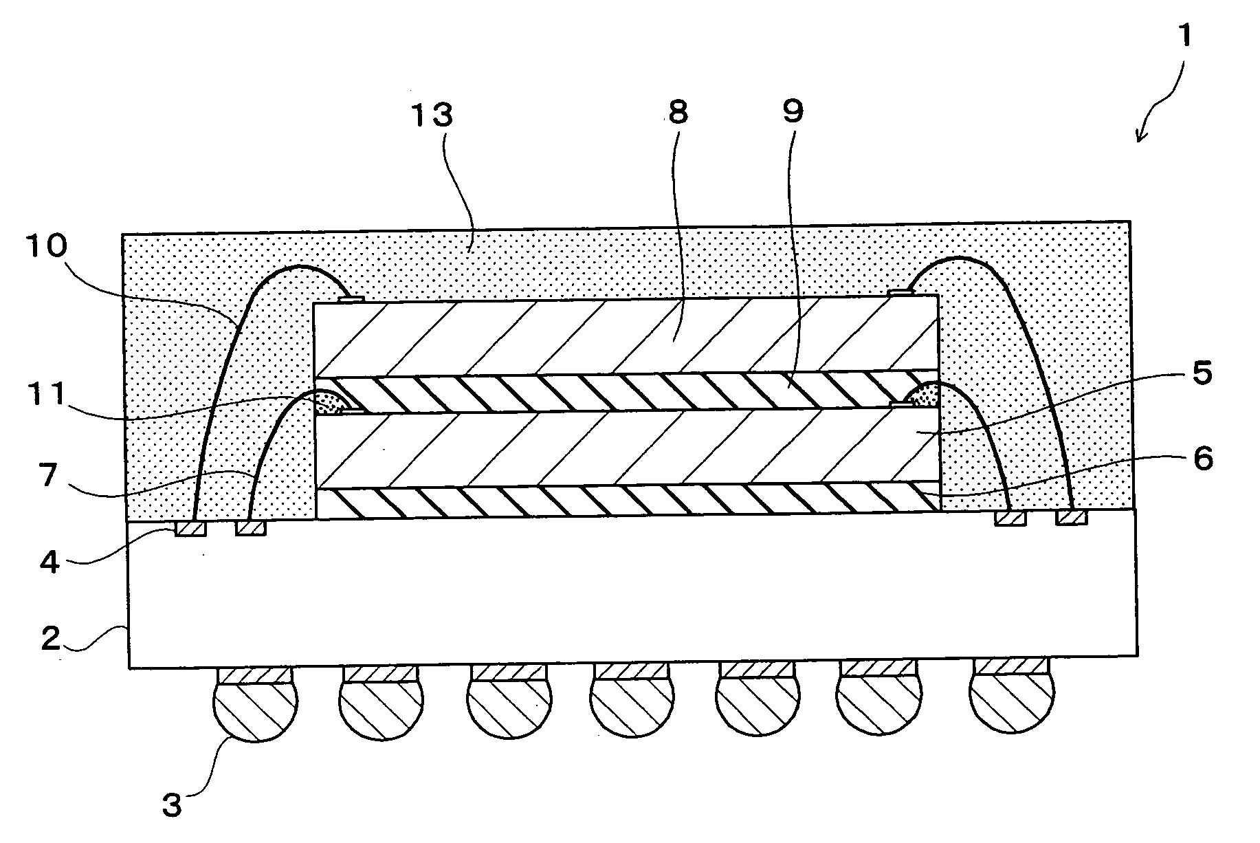 Stacked electronic part