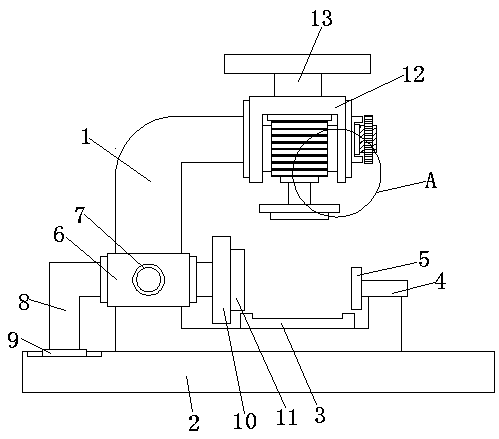 A conveniently adjustable molding die table for mechanical parts