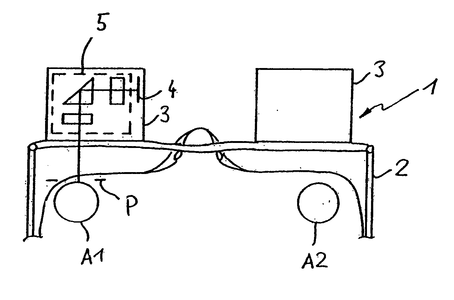 HMD device with imaging optics comprising an aspheric surface