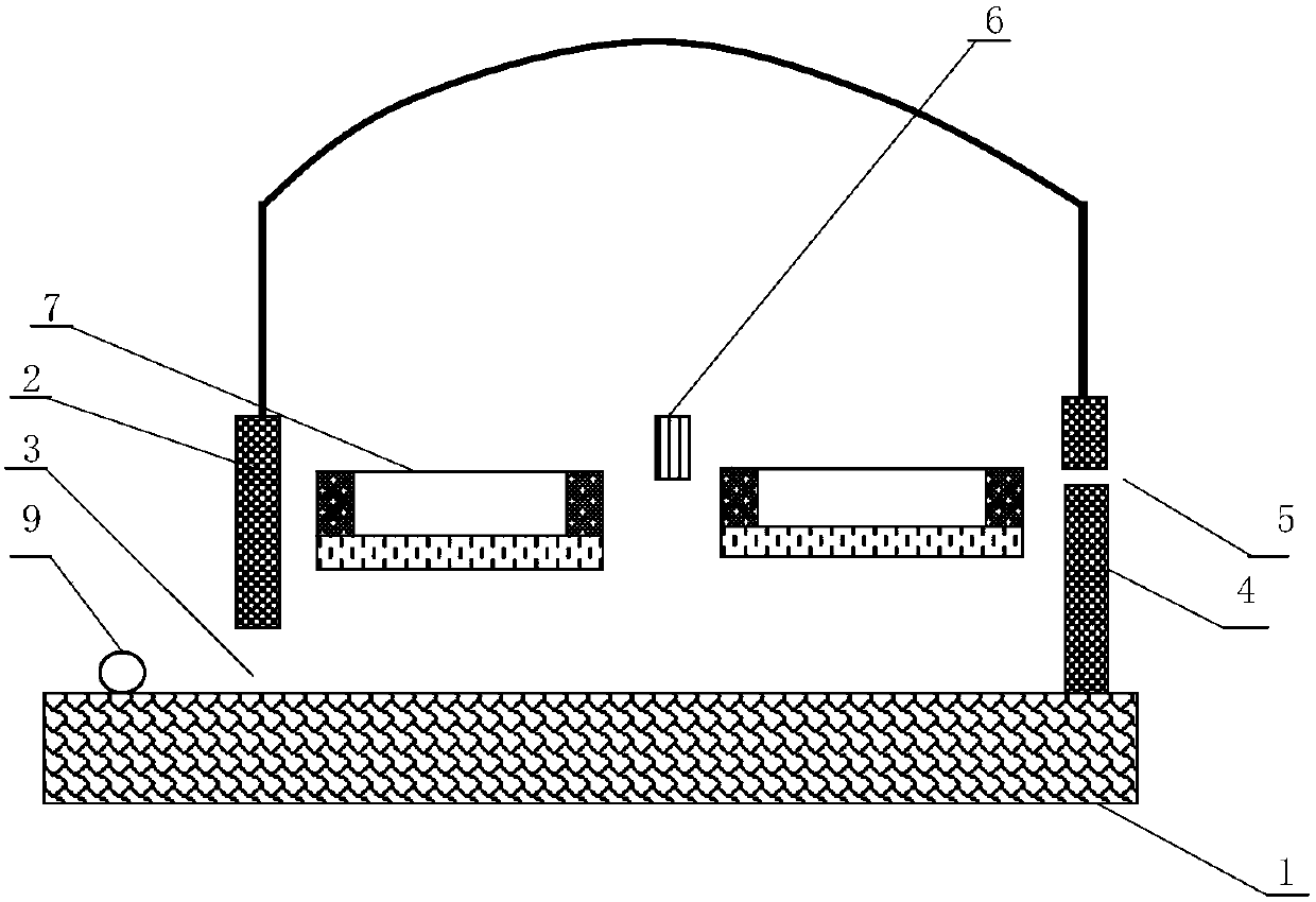 An aeration slag retaining ecological dam