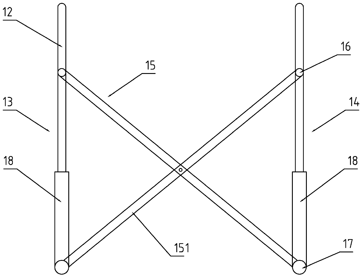 A wheelchair provided with a buffer device