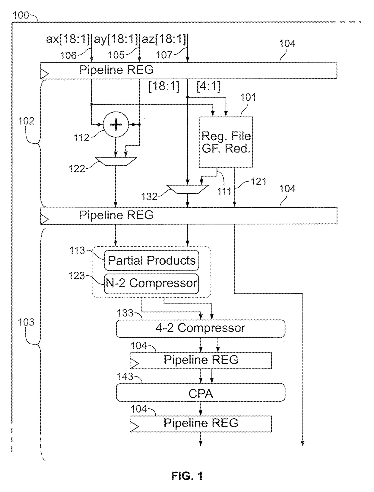 Circuitry and methods for implementing Galois-field reduction