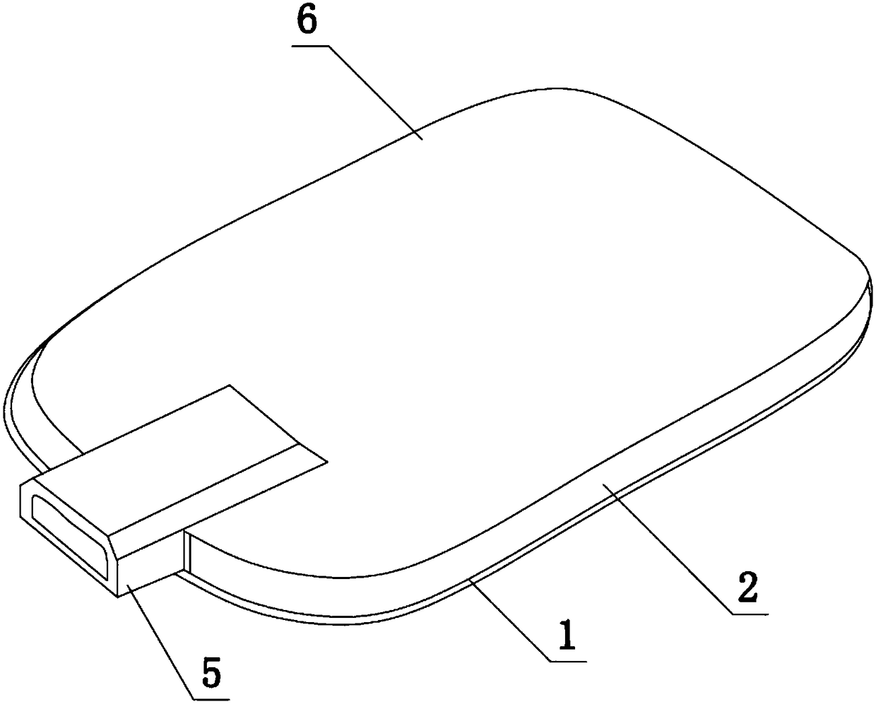 Portable USB electrode patch device and control method thereof