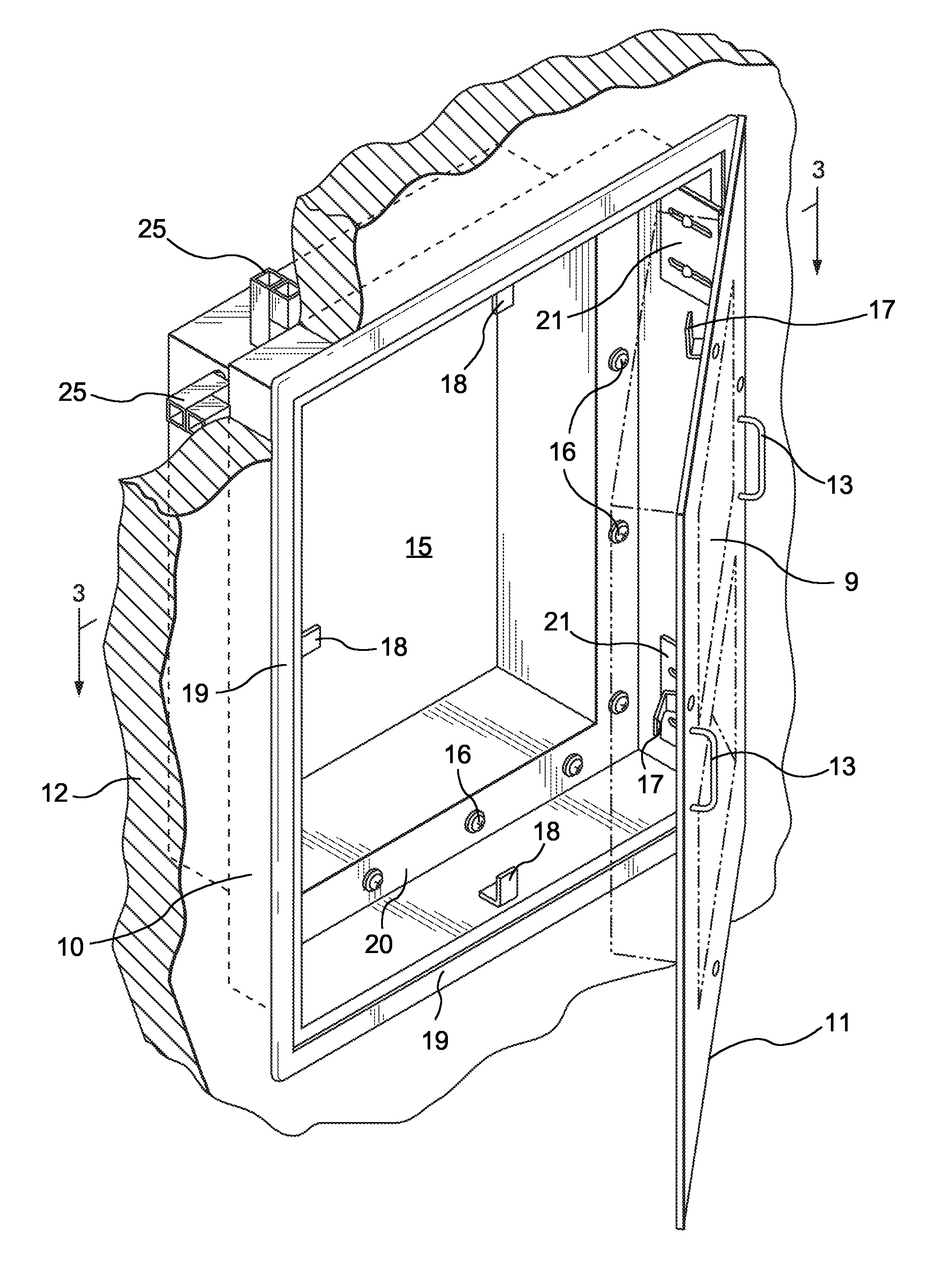 Sealed wall cabinet