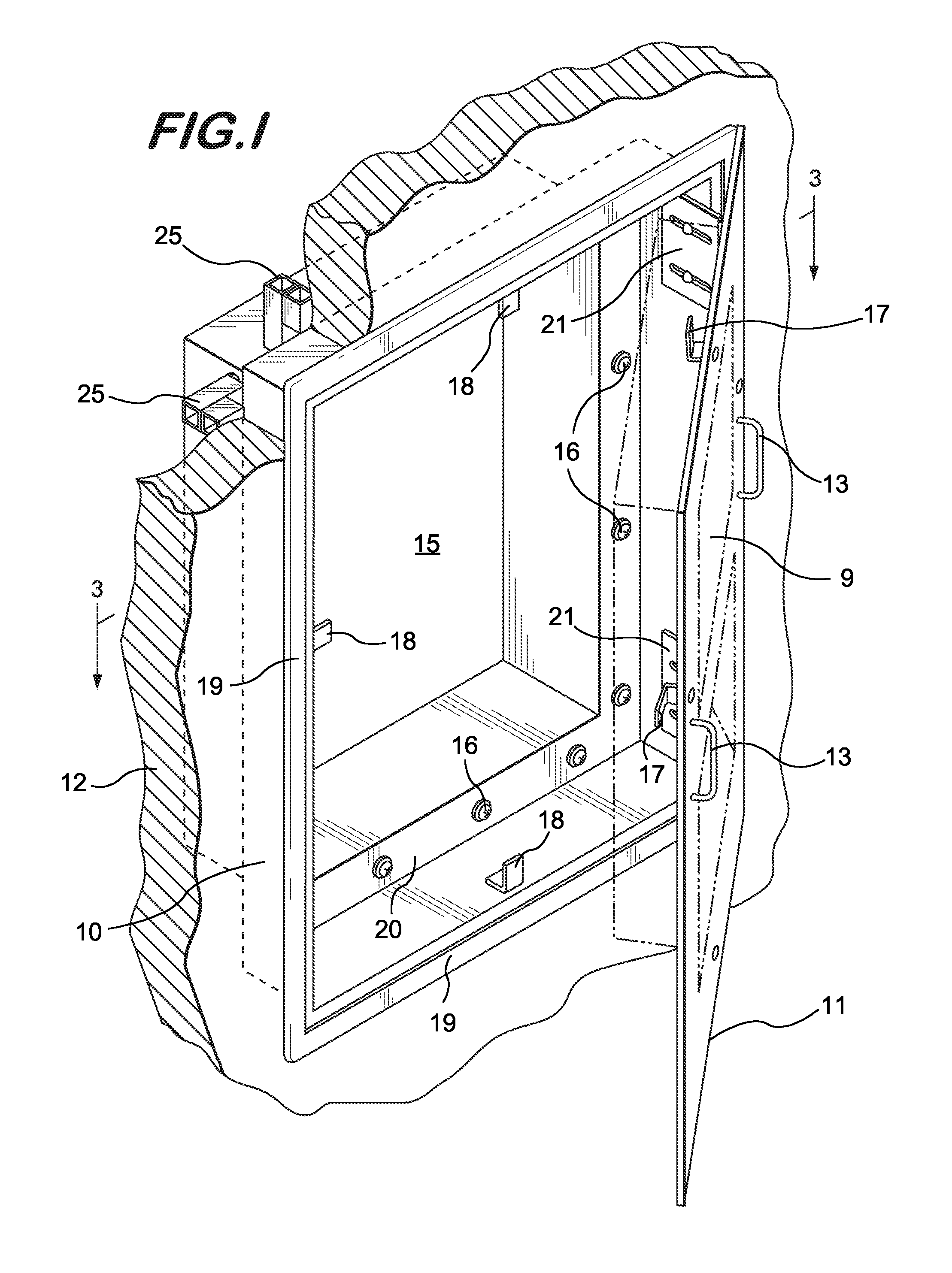 Sealed wall cabinet