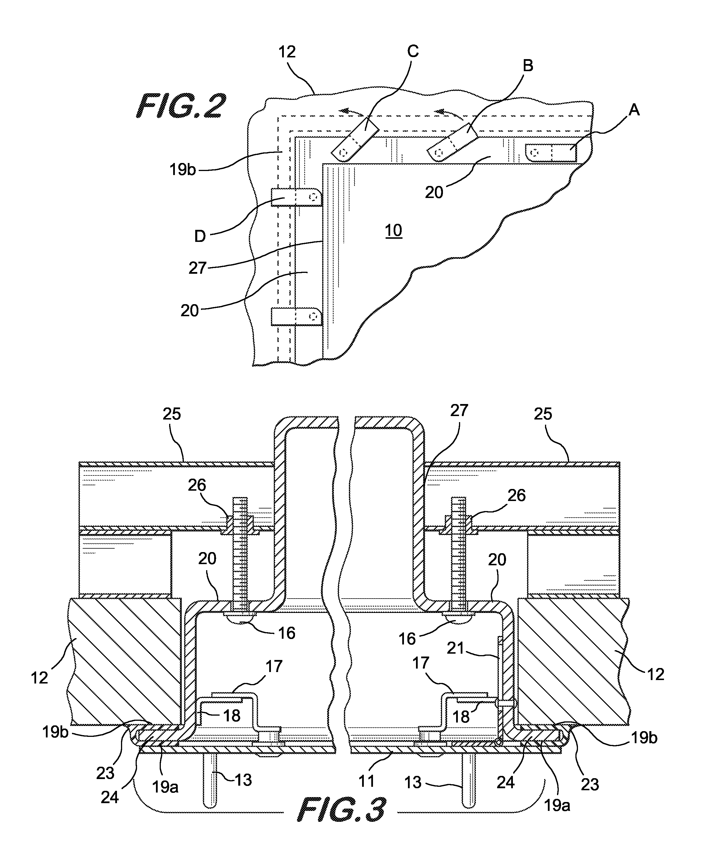 Sealed wall cabinet