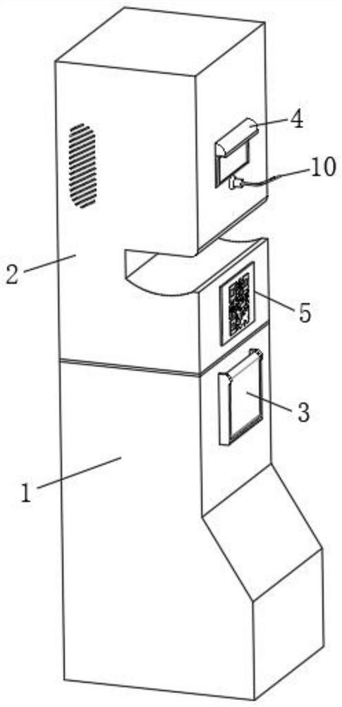 Medical nasopharynx swab self-service collector