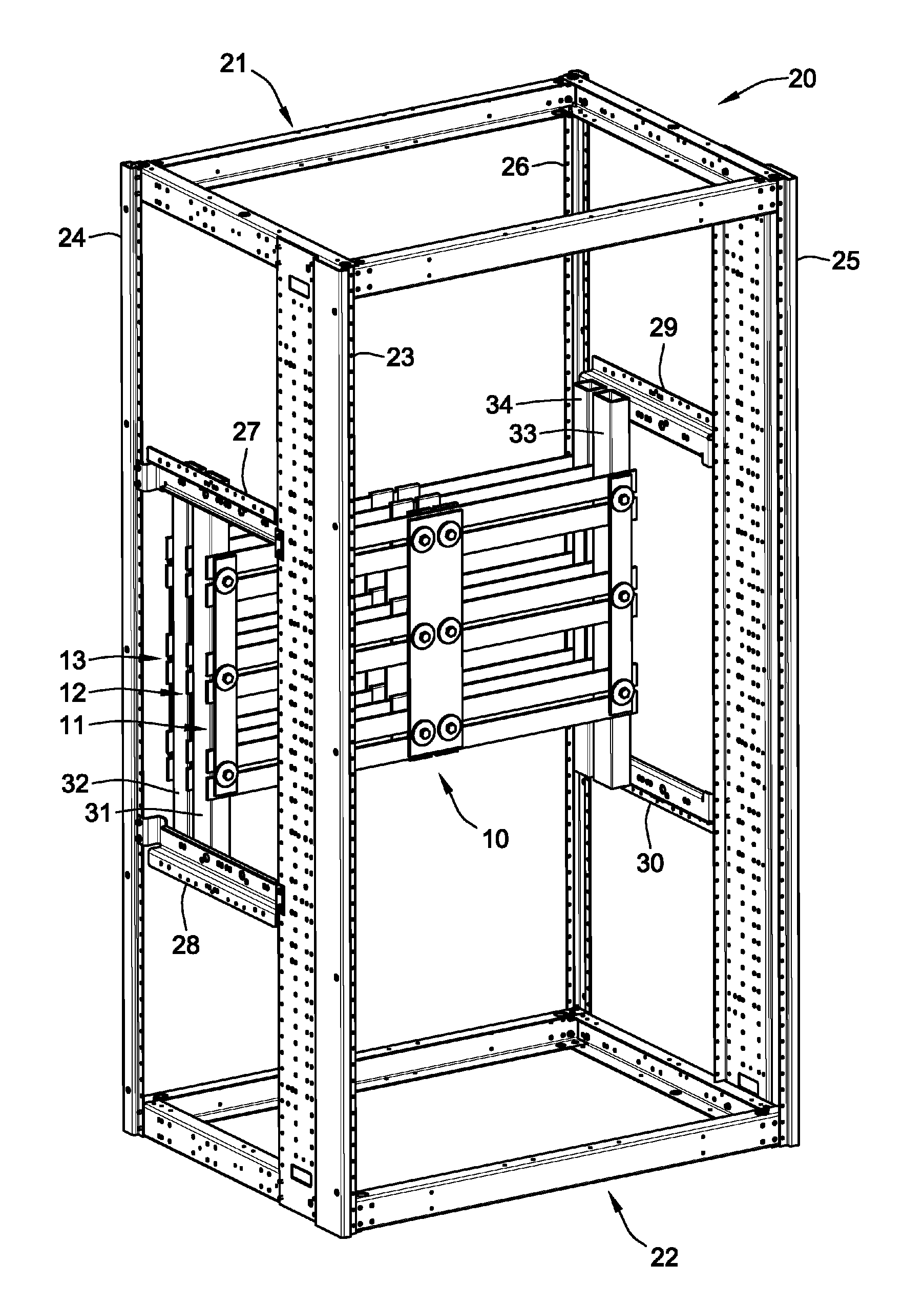 Switchgear bus assembly having reduced power loss, material and temperature