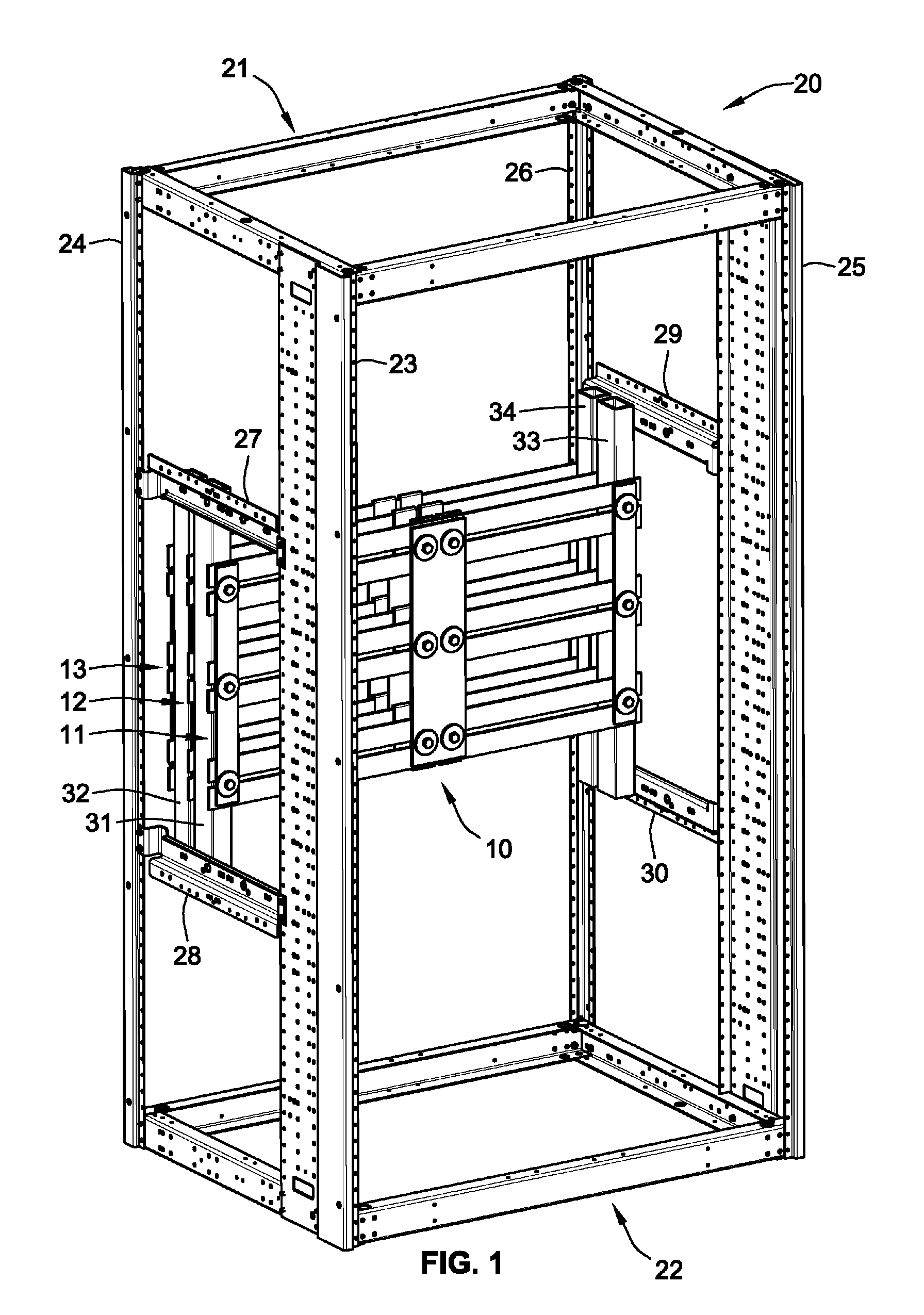 Switchgear bus assembly having reduced power loss, material and temperature