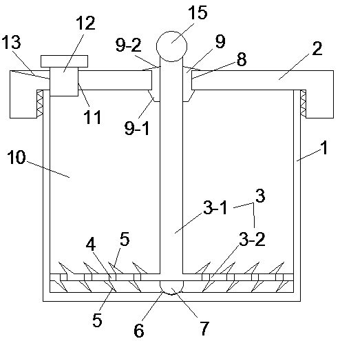 Coloring pigment bottle structure