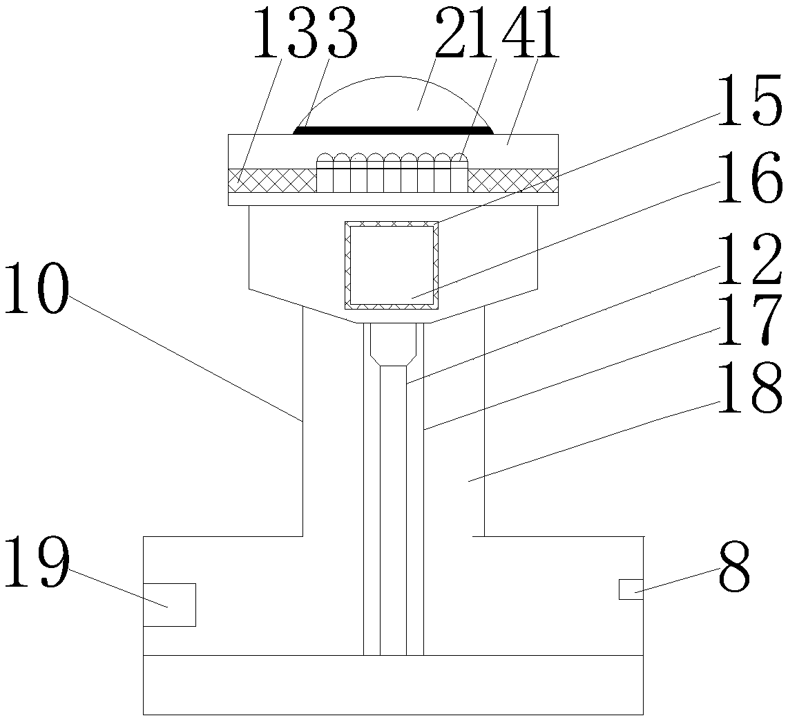 Waterproof and dampproof structure for LED underwater lamp