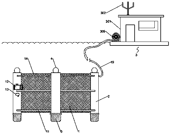 Sinking-floating-type marine automated net cage culture system