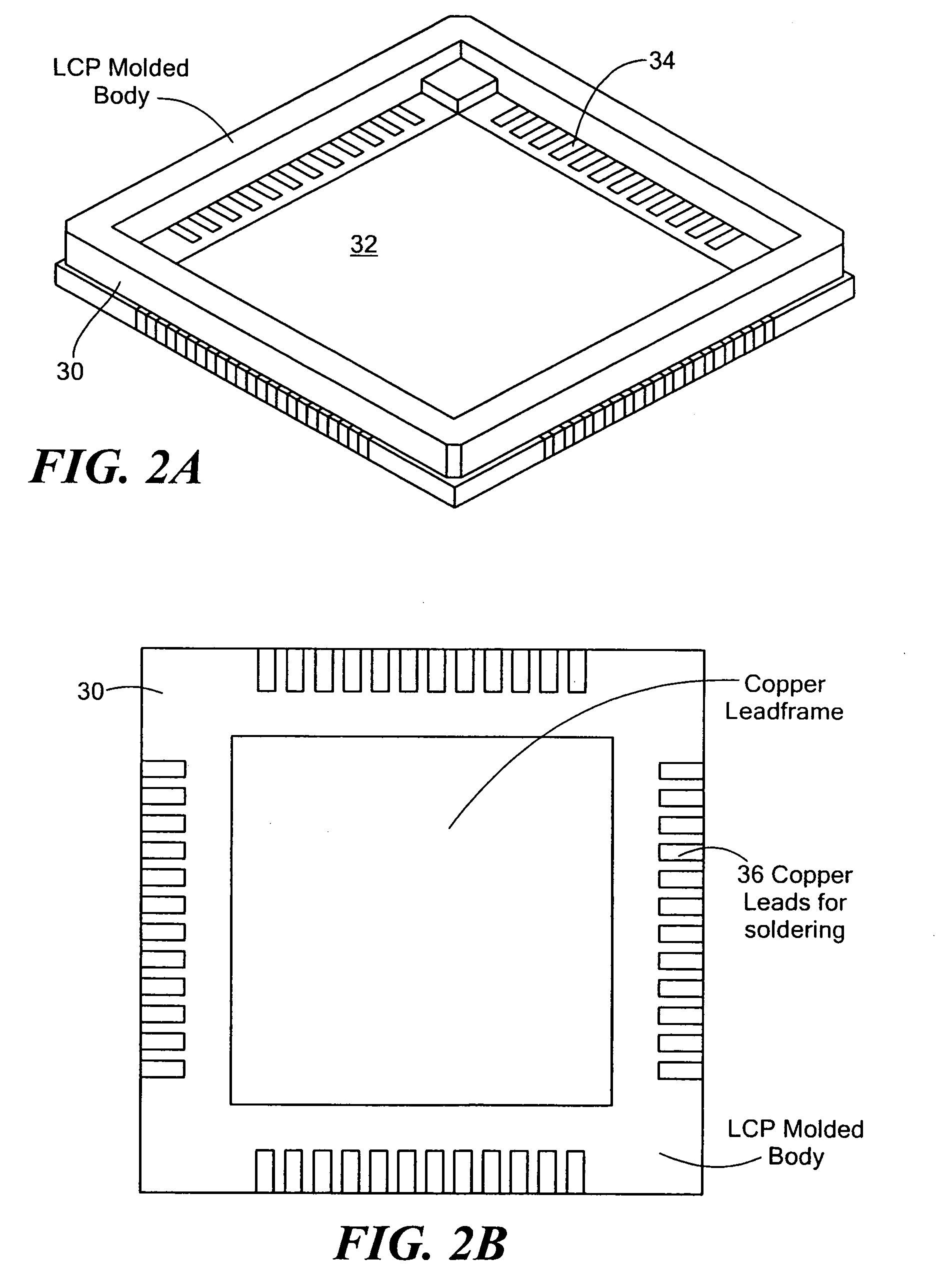 Plastic electronic component package