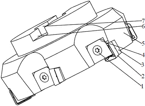 Radially-adjustable heavy-duty cutting layer milling cutter