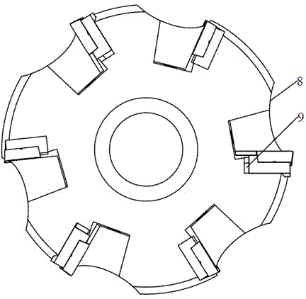 Radially-adjustable heavy-duty cutting layer milling cutter