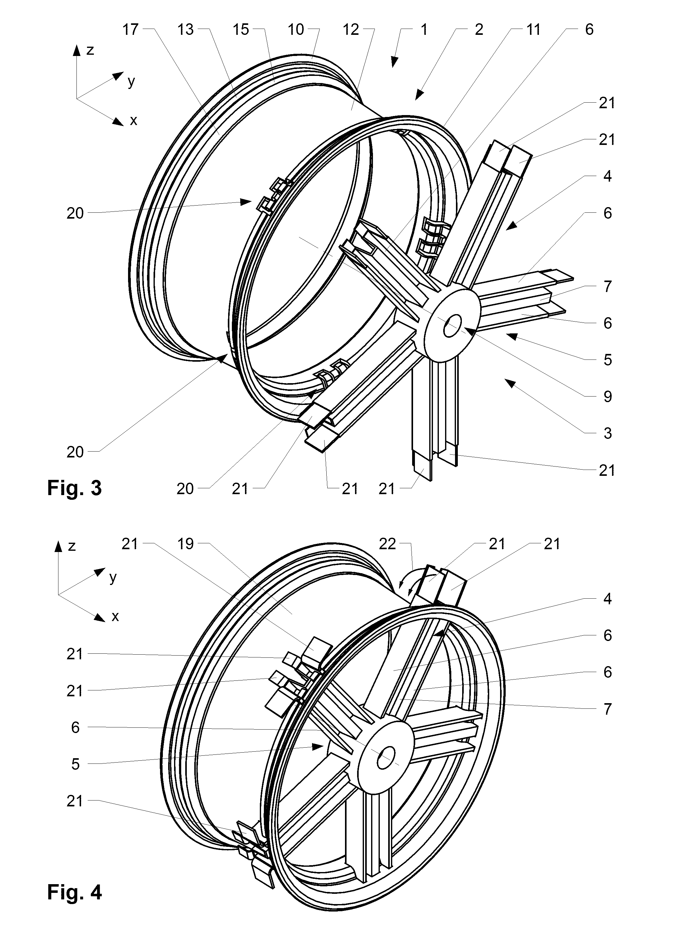 Wheel made out of a fiber reinforced plastic material