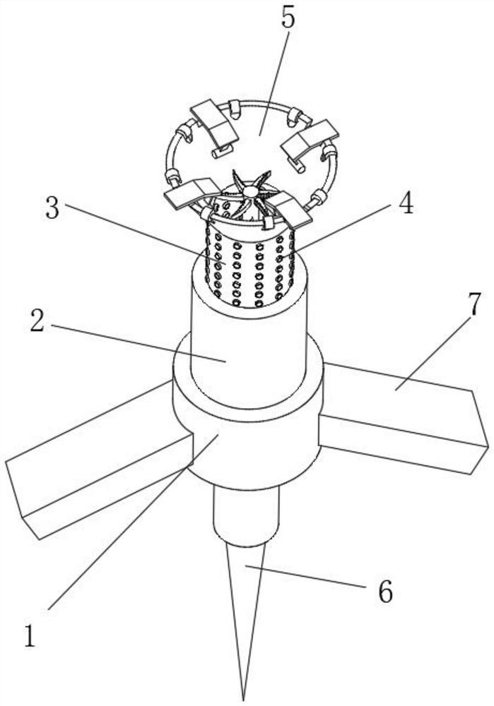 Algae cleaning device for water conservancy