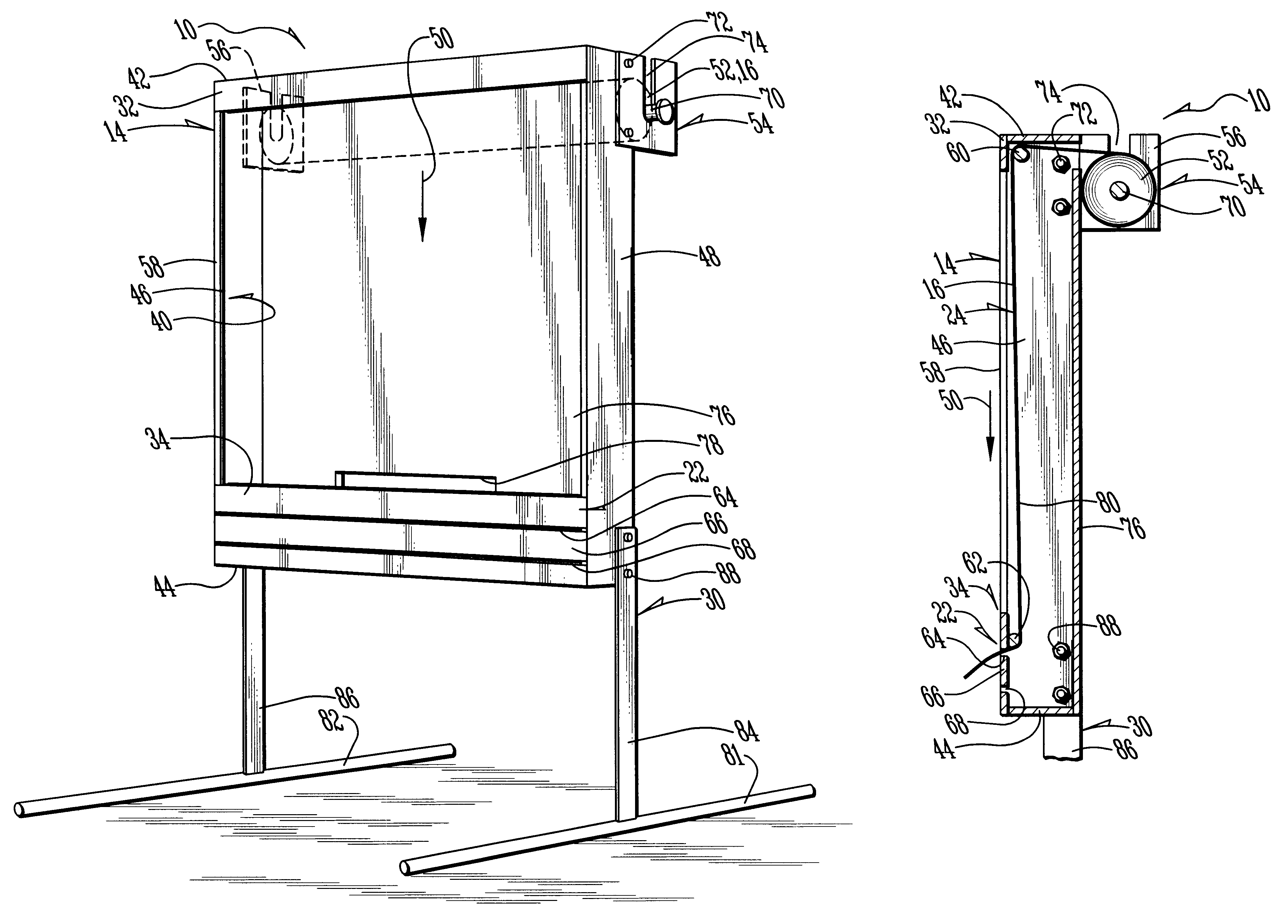 Paper roll target apparatus