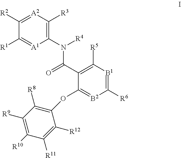 4-phenoxy-nicotinamide or 4-phenoxy-pyrimidine-5-carboxamide compounds