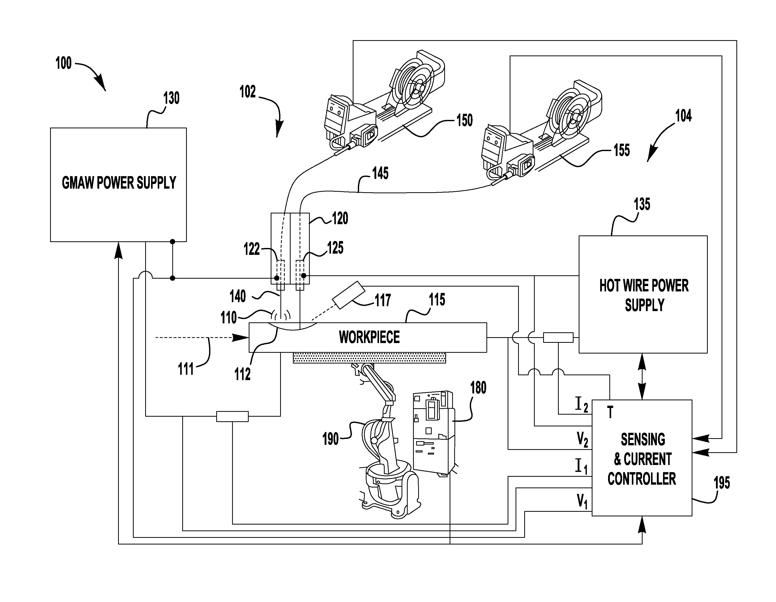 Tandem hot-wire systems