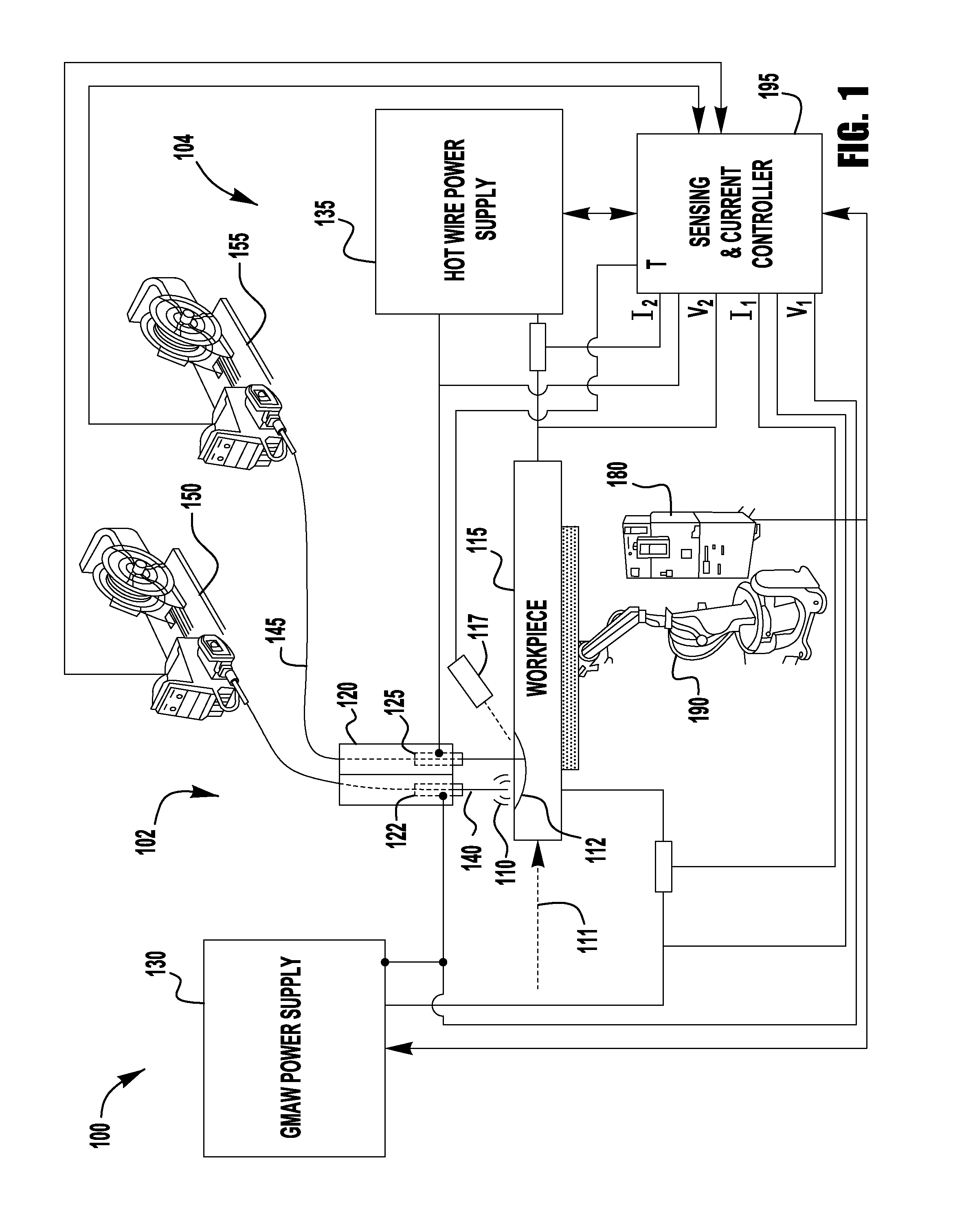 Tandem hot-wire systems