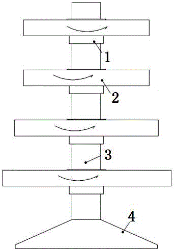 Domestic indoor round rotatable multilayer vegetable planting device and method