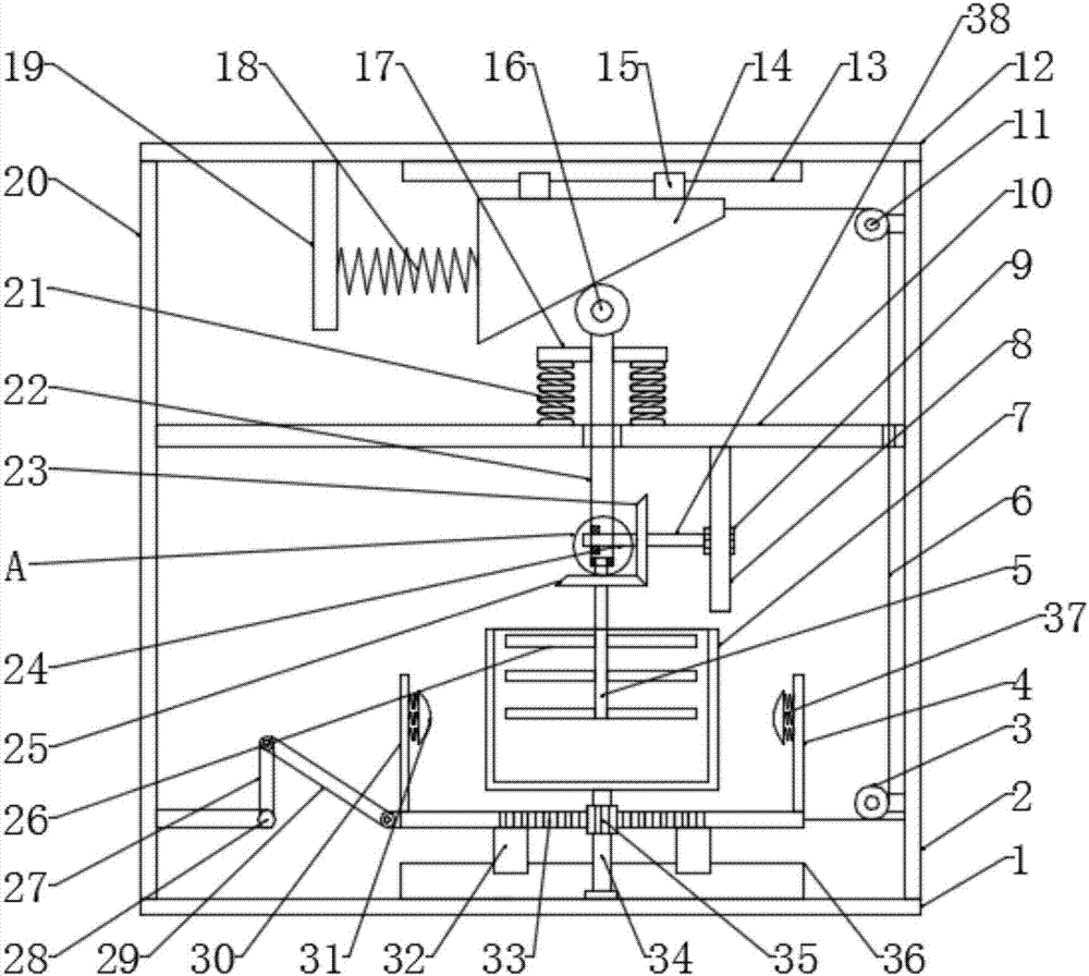 High-efficient mixing device for feed production of animal husbandry